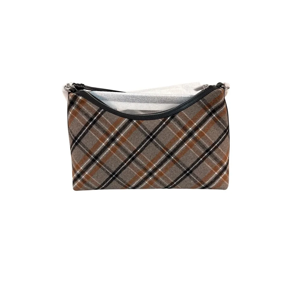 Michael Kors Sammy Plaid Medium Convertible Shoulder Bag Black Multi 35F6S8SL8U